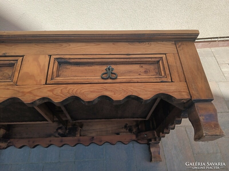 Vintage rustic pine smoking table. Negotiable.
