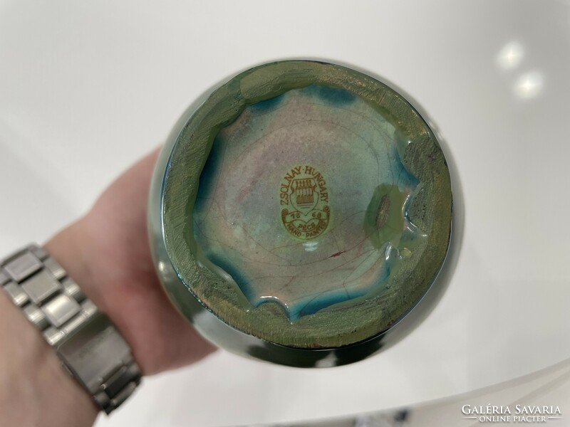 Zsolnay harvester Art Nouveau vase Eosin porcelain figure antique
