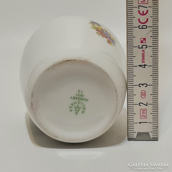 Hollóházi "Hévíz, Strandfürdő" látképes porcelán díszváza (3013)
