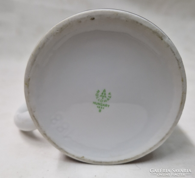 Retro, little xii. District, Hólloháza porcelain jug, in perfect condition, 14.5 cm.