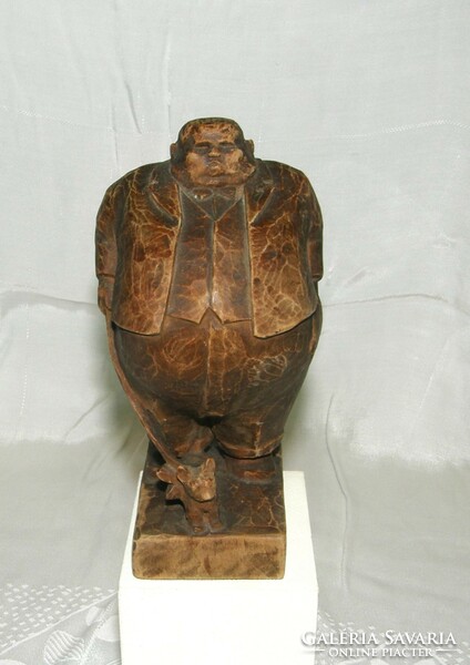 Carved wooden statue - 