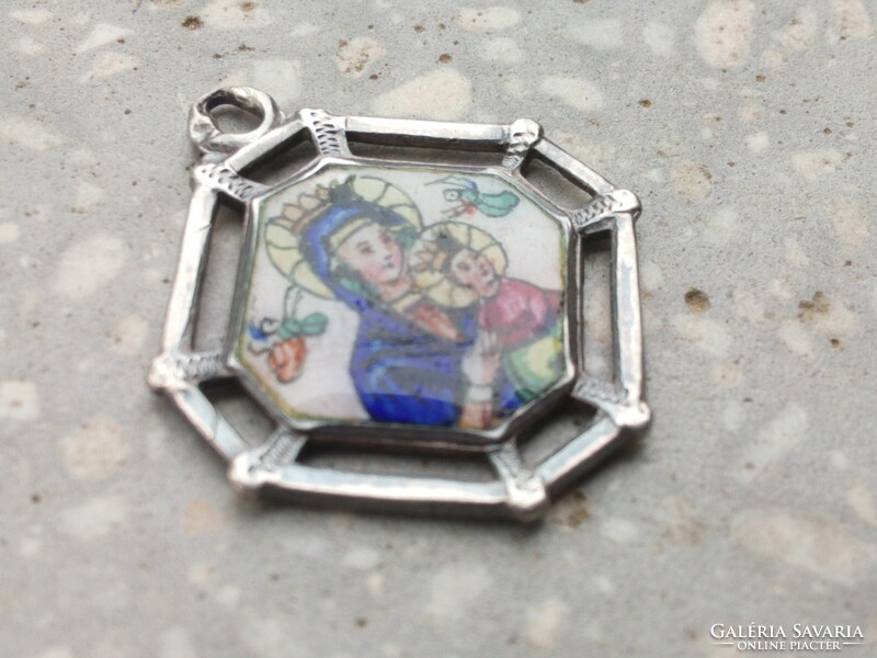 Enamel silver pendant (240331)