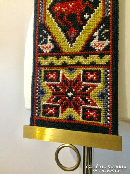 Vintage hand embroidered Scandinavian wall decoration