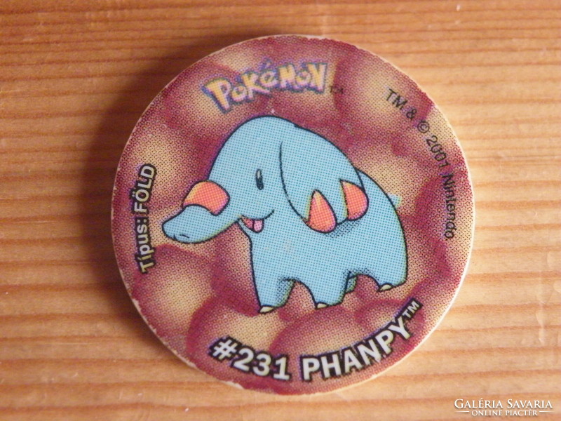 Pokemon zapper taz - 2001 #231 phanpy (tazo z.9) -