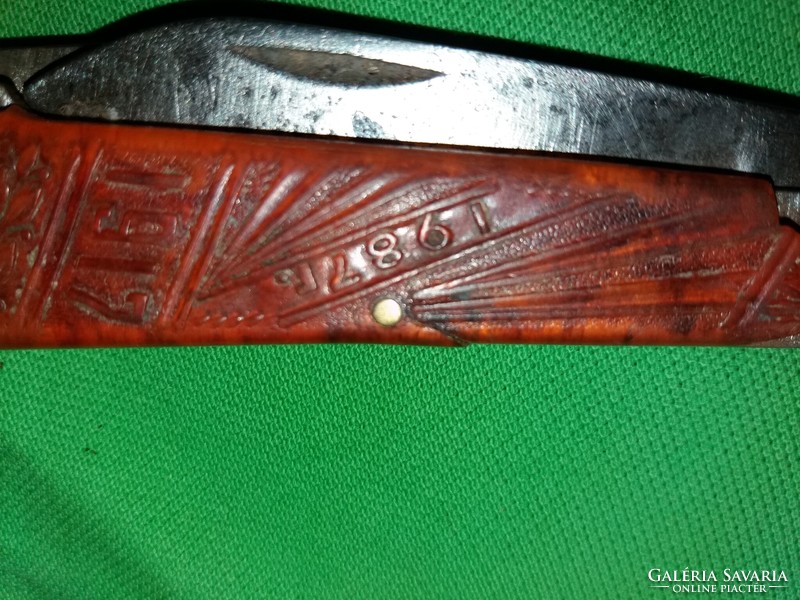 Old Russian cccp a nosf 70th anniversary knife with a vinyl handle 17 cm, the blade 6 cm according to the pictures