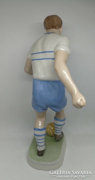 Drasche porcelain large football player 