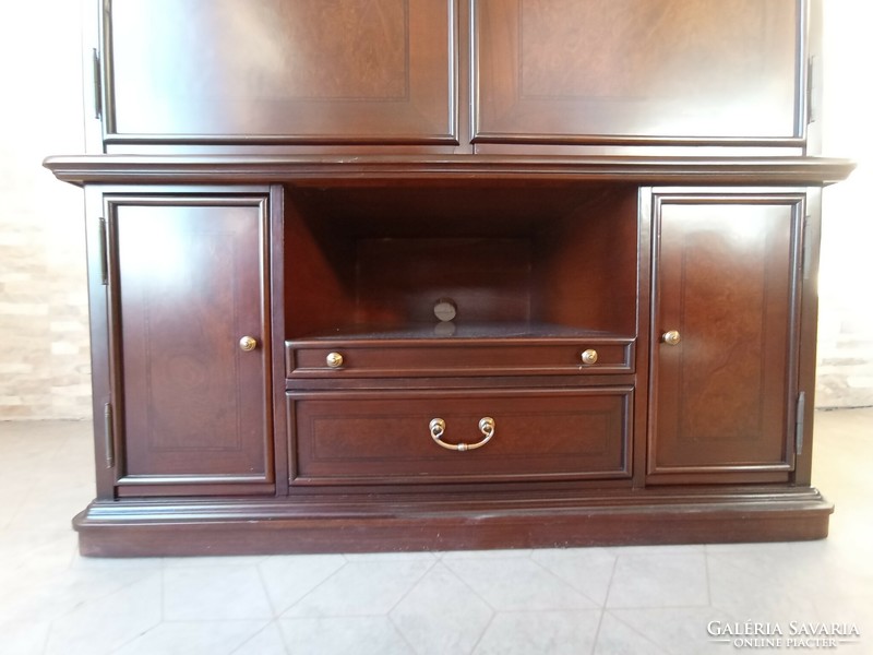 Mahogany TV chest, bar cabinet