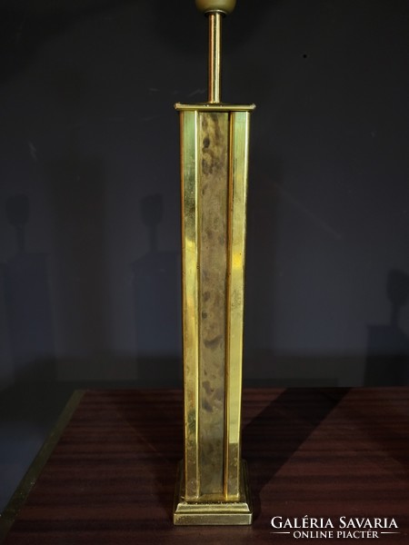 Mid century modern, hollywood regency, vintage copper table lamp pair