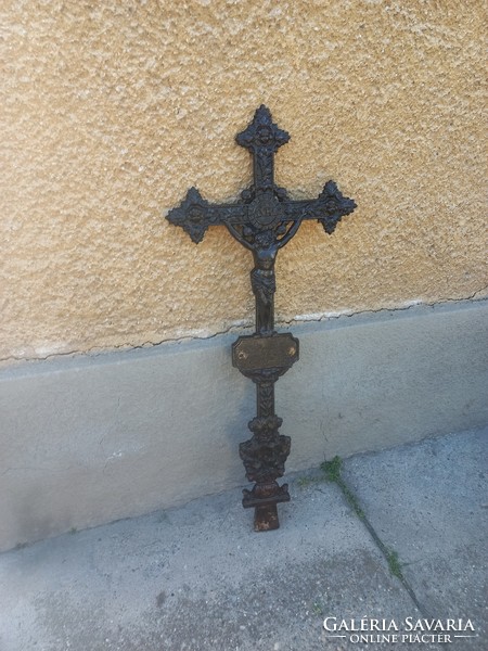 Antique cast iron cross