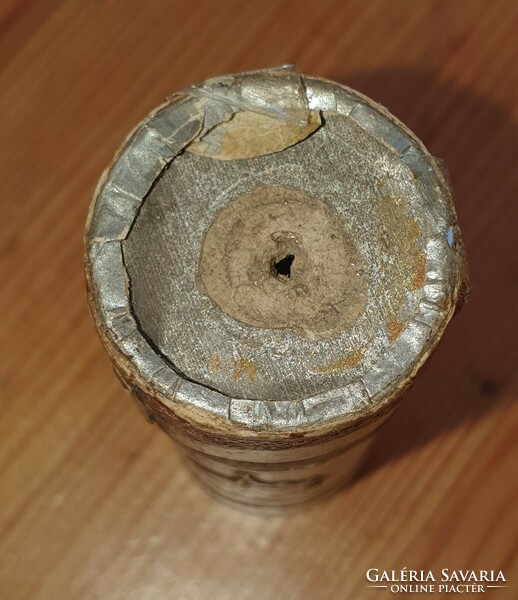 Antique cylindrical paper box, pharmacy (?)