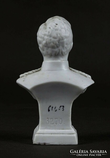 1M335 antique Francis Ferdinand biscuit porcelain bust 11 cm