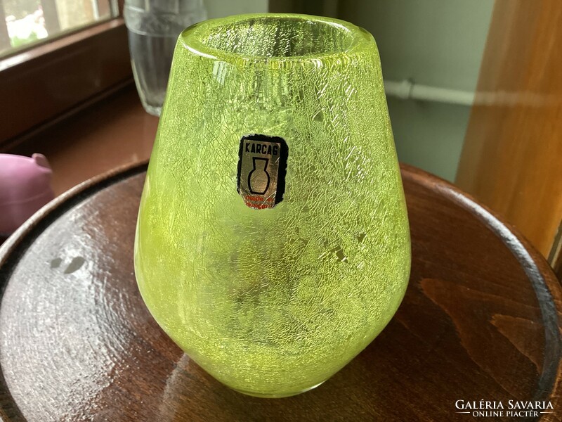 Karcagi fátyol üveg váza mint a nap fénye