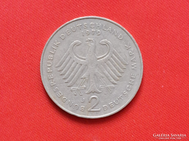 Németország 20 éves az NSZK. Konrad  Adenauer jubileumi 2  márka 1969   (1761)