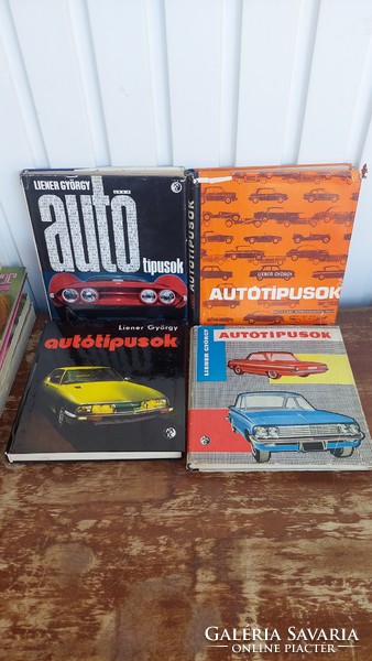 György Liener car types 1961, 1964, 1969, 1971 years, 4 books (100)