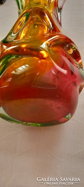 Czech glass vase, Karlovarske