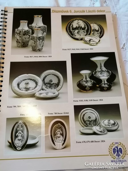 For collectors! Product catalog of the Hollóháza porcelain manufactory, a publication for internal use.