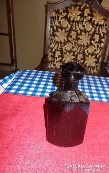 Old stained medicine bottle