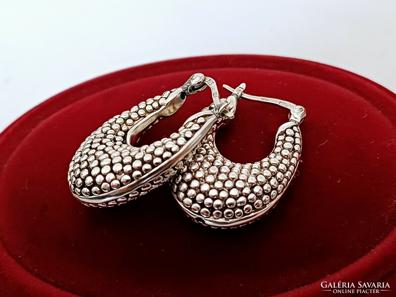 Women's silver earrings