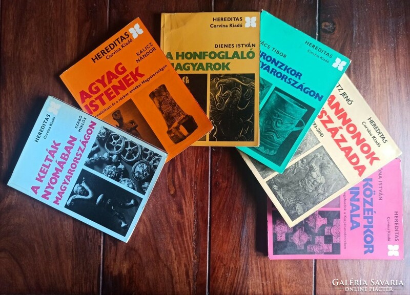 6 volumes of Hereditas series.﻿(Complete series). Bp., 1971-1982, Corvina.