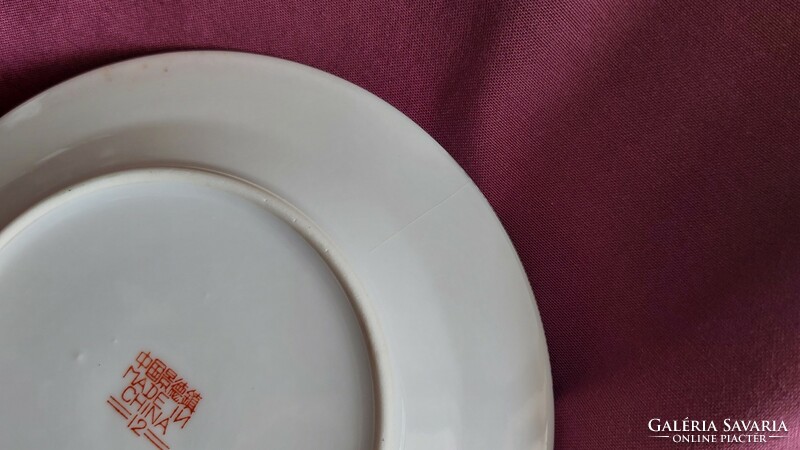Chinese porcelain ring holder bowl, small plate (3 pieces)