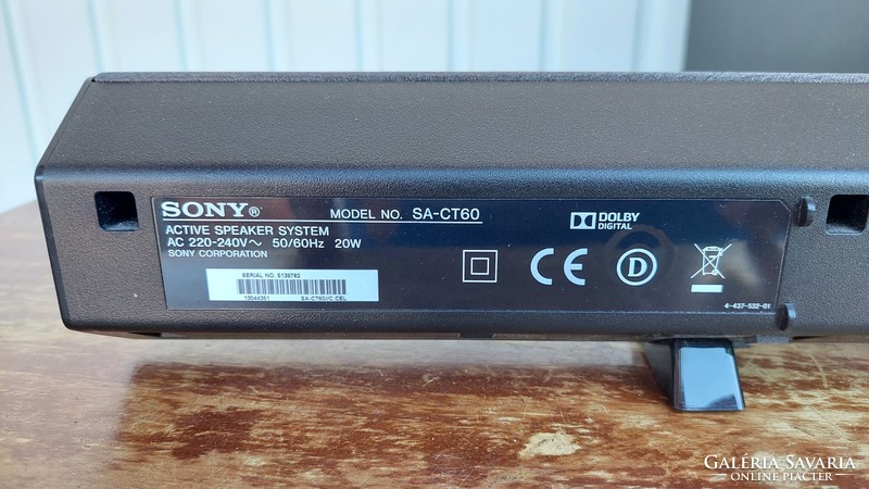 Sony ss-wct60 / sa-ct60 speaker