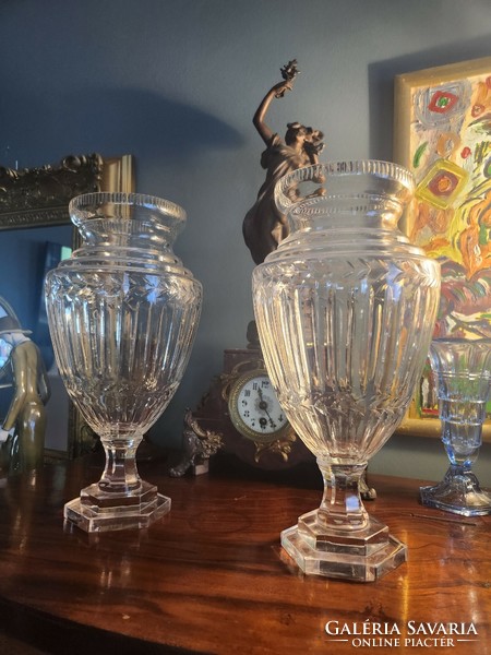 Baccarat kristály váza pár