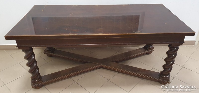 Antique large-sized, custom-made coffee table