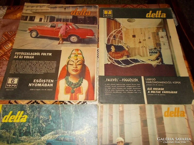 4-drb Delta újság 1970-es 3-drb és 1978-as 1-drb