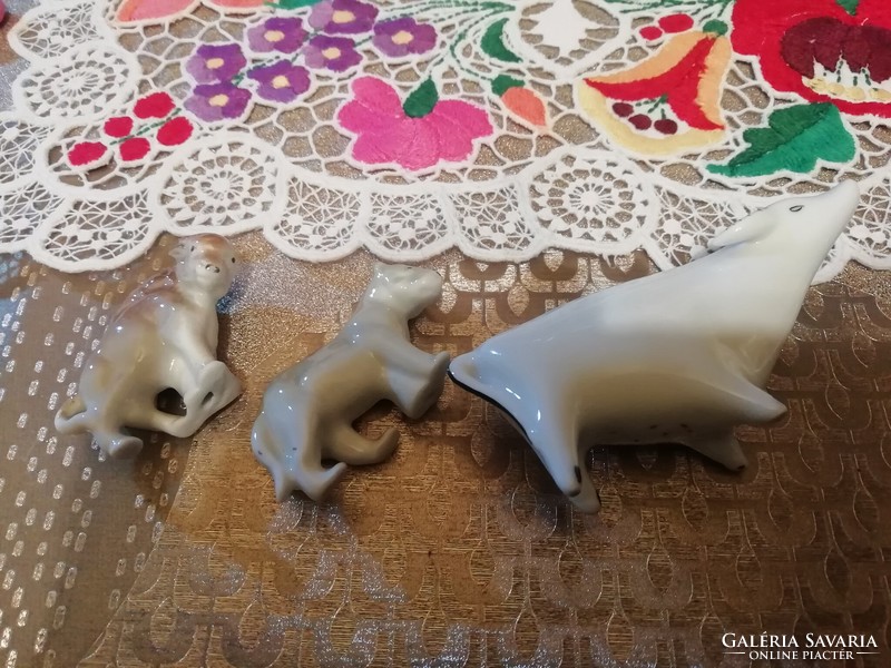 Art deco small animals from antique porcelain collection
