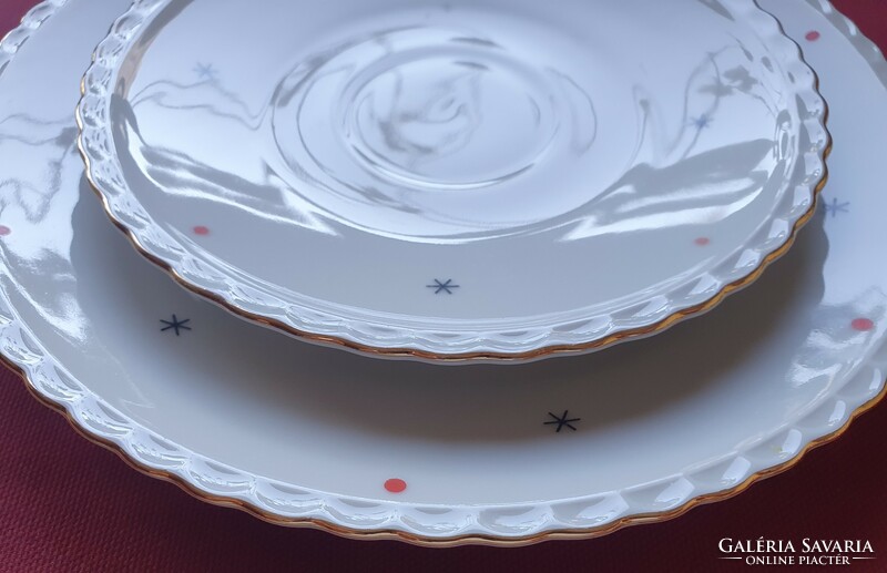 Winterling Marktleuthen Bavaria német porcelán reggeliző tányérpár csészealj kistányér tányér