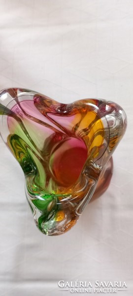 Czech glass vase, Karlovarske