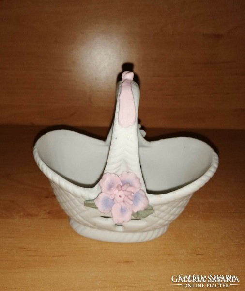 Old biscuit porcelain basket (po-4)