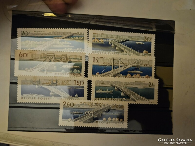 1964-es Budapest hídjai bélyeg sor **