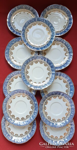 Chodziez polish porcelain saucer plate small plate with golden edge
