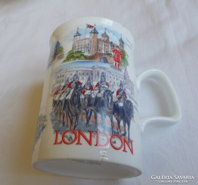 English, London commemorative cup, glass 1pc (defective)
