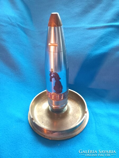 II. Vh. -S commemorative table lighter front work made from Mavag cannon shell and Bofors projectile