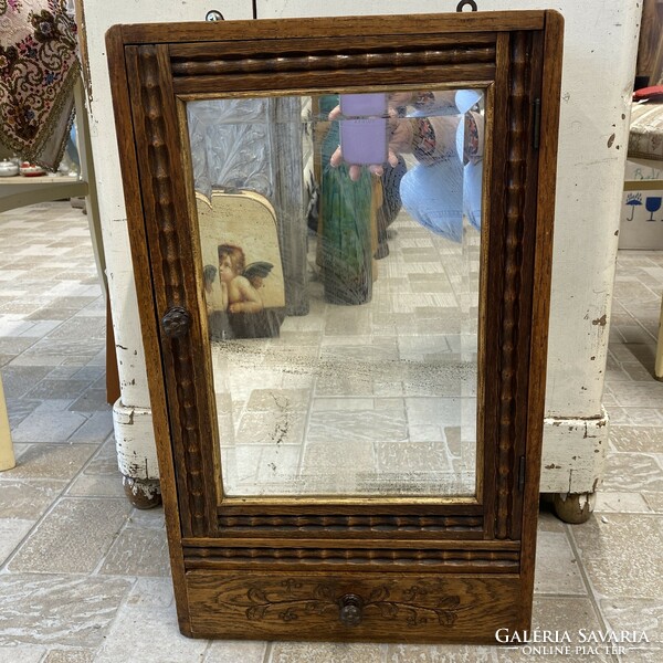 Antique mirror cabinet