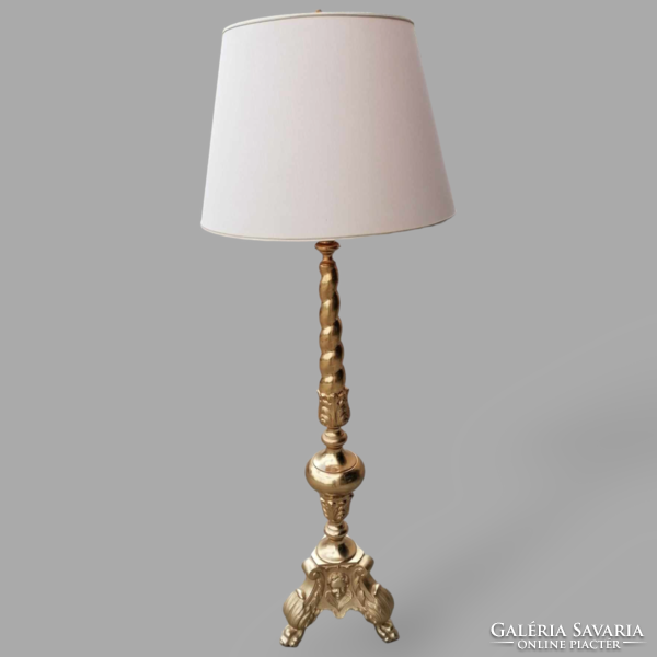 Copper floor lamp