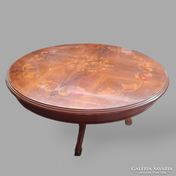 Baroque marquetry coffee table