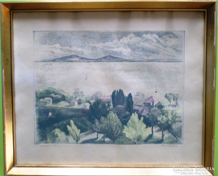 Theresia Kiss: Balaton landscape (Fonyód)