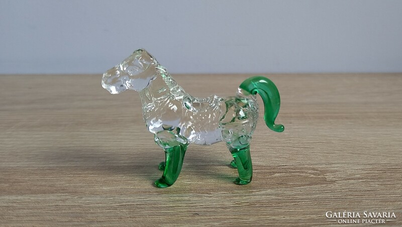 Horse glass figure