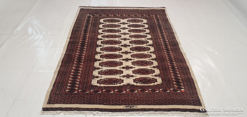 3040 Signed Pakistani Turkmen handmade Persian rug 127x182cm