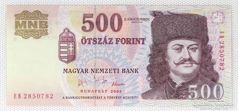 1Q314 Makulátlan 500 Forint 1956-os emlékkiadás 2006-as évjárat, EB sorozat UNC
