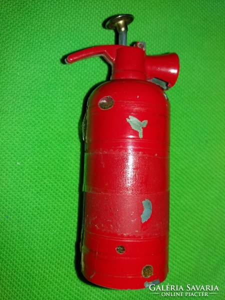 1970s powder-extinguishing fire extinguisher-shaped metal lighter for collection 10 cm as shown in the pictures