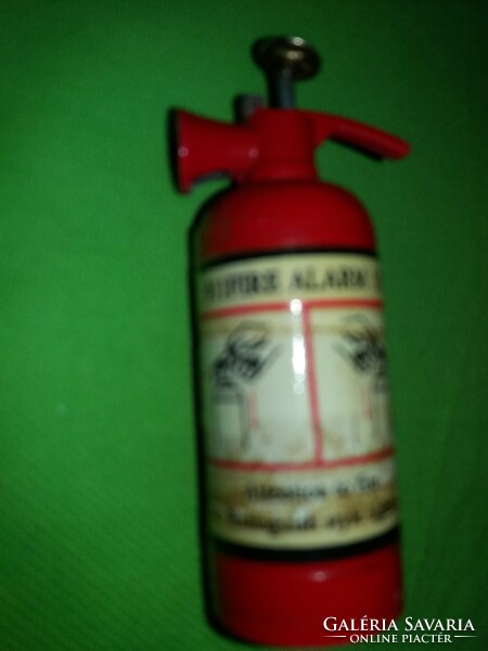 1970s powder-extinguishing fire extinguisher-shaped metal lighter for collection 10 cm as shown in the pictures