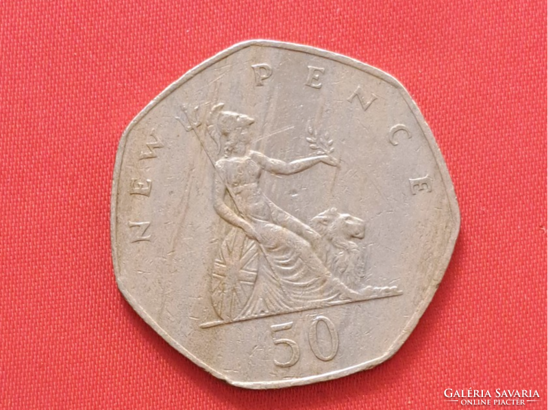 1981. England 50 cents (1770)