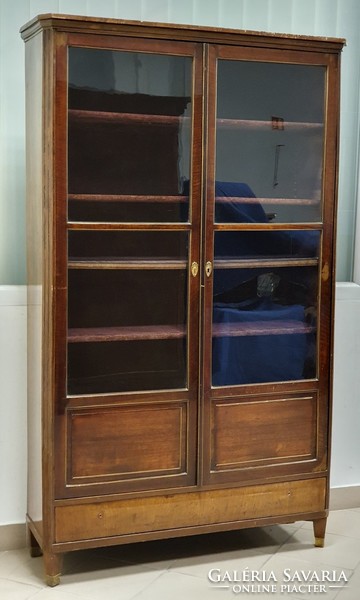 Antique glass bookcase