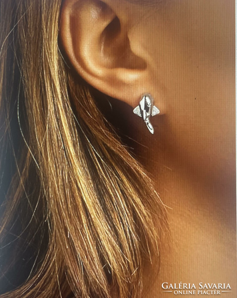 Yvonne léon 18k white gold earrings