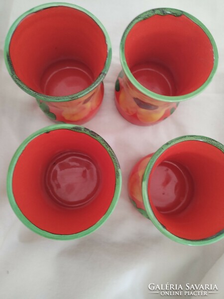 Parti poharak - a nyár üde pompájával / kerámia