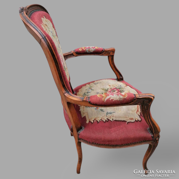 Gobelin pattern neo-baroque arm chair